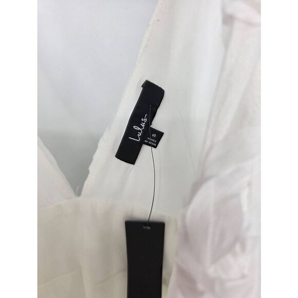 NWT Lulus Exceptional Entrance White Sleeveless Tiered Rosette Midi Dress Small - Picture 5 of 6